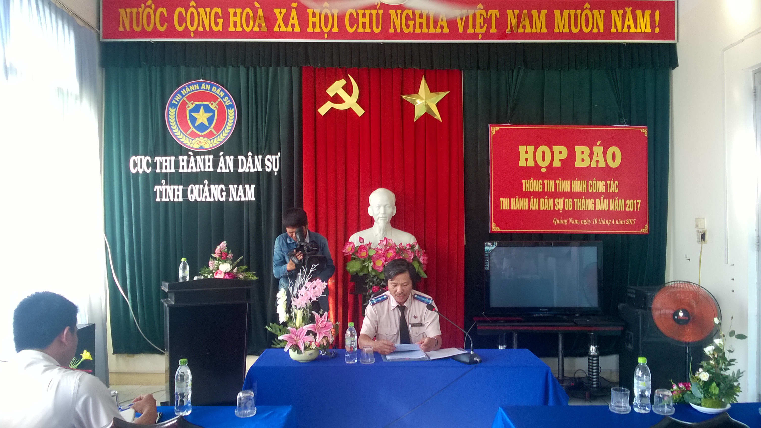 Cục Thi hành án dân sự tỉnh Quảng Nam tổ chức họp báo công tác thi hành án dân sự 6 tháng đầu năm 2017