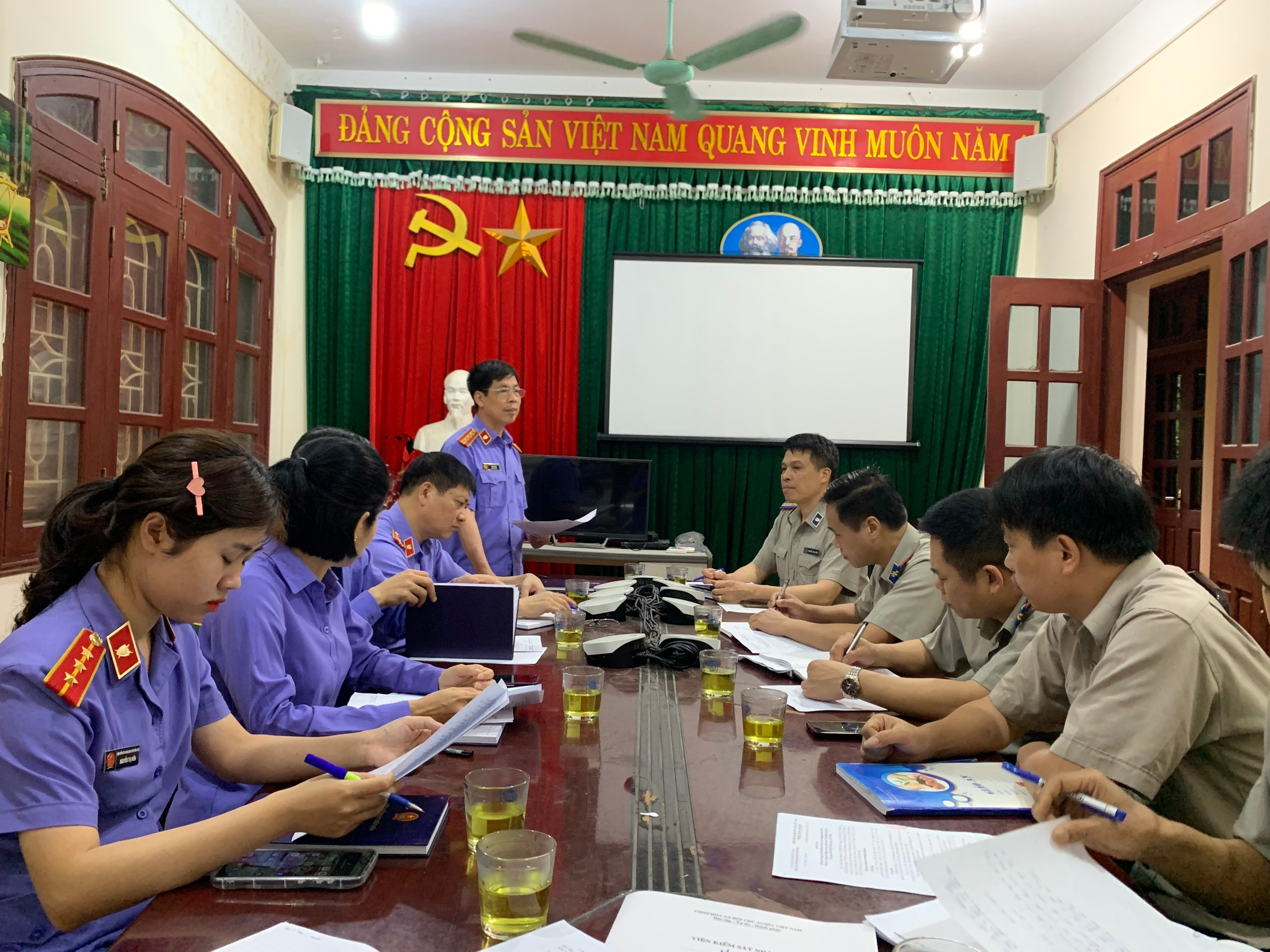 Yên Dũng: Viện kiểm sát nhân dân huyện Yên Dũng công bố Quyết định trực tiếp kiểm sát Chi cục Thi hành án dân sự huyện Yên Dũng đầu năm 2024