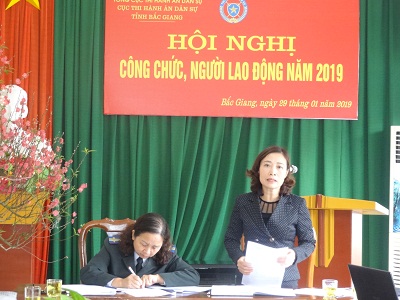 Hội nghị công chức, người lao động Cục Thi hành án dân sự tỉnh Bắc Giang năm 2019