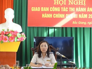 Bắc Giang tổ chức Hội nghị giao ban công tác thi hành án dân sự,  hành chính quý III năm 2018