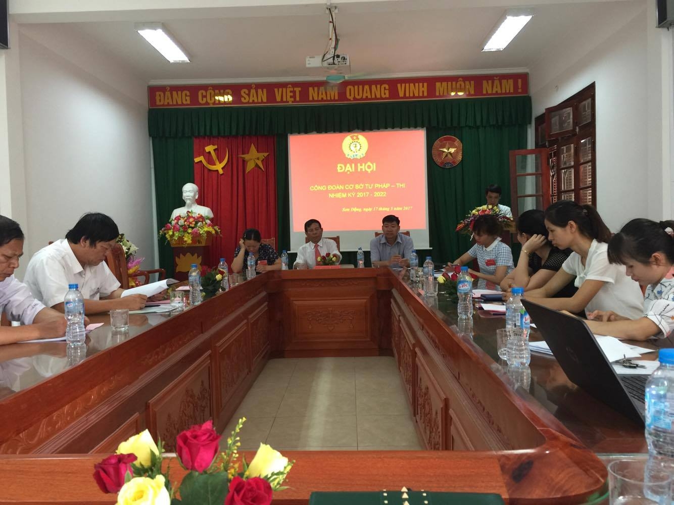 Đại hội Công đoàn Tư pháp -  Chi cục Thi hành án dân sự huyện Sơn Động  lần thứ IV nhiệm kỳ 2017-2022