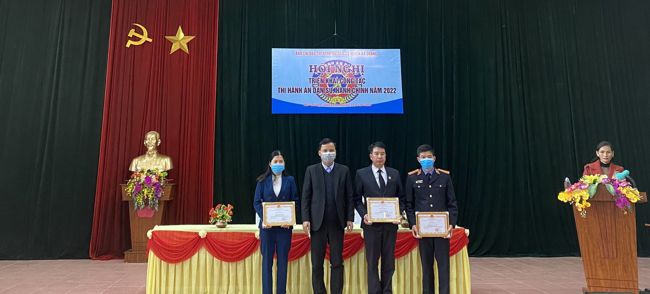 Ban Chỉ đạo Thi hành án dân sự huyện Hà Quảng tổ chức Hội nghị triển khai công tác năm 2022