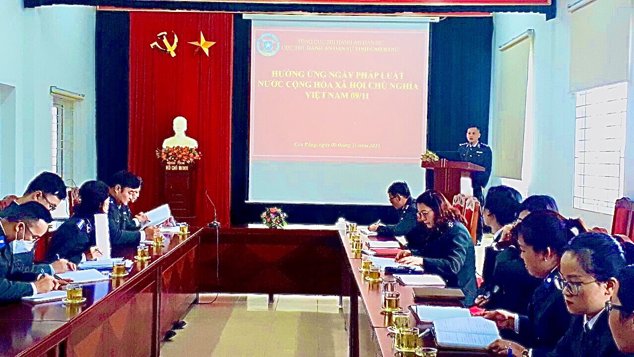 Triển khai kế hoạch công tác năm 2017  của Chi cục Thi hành án dân sự huyện Bảo Lạc