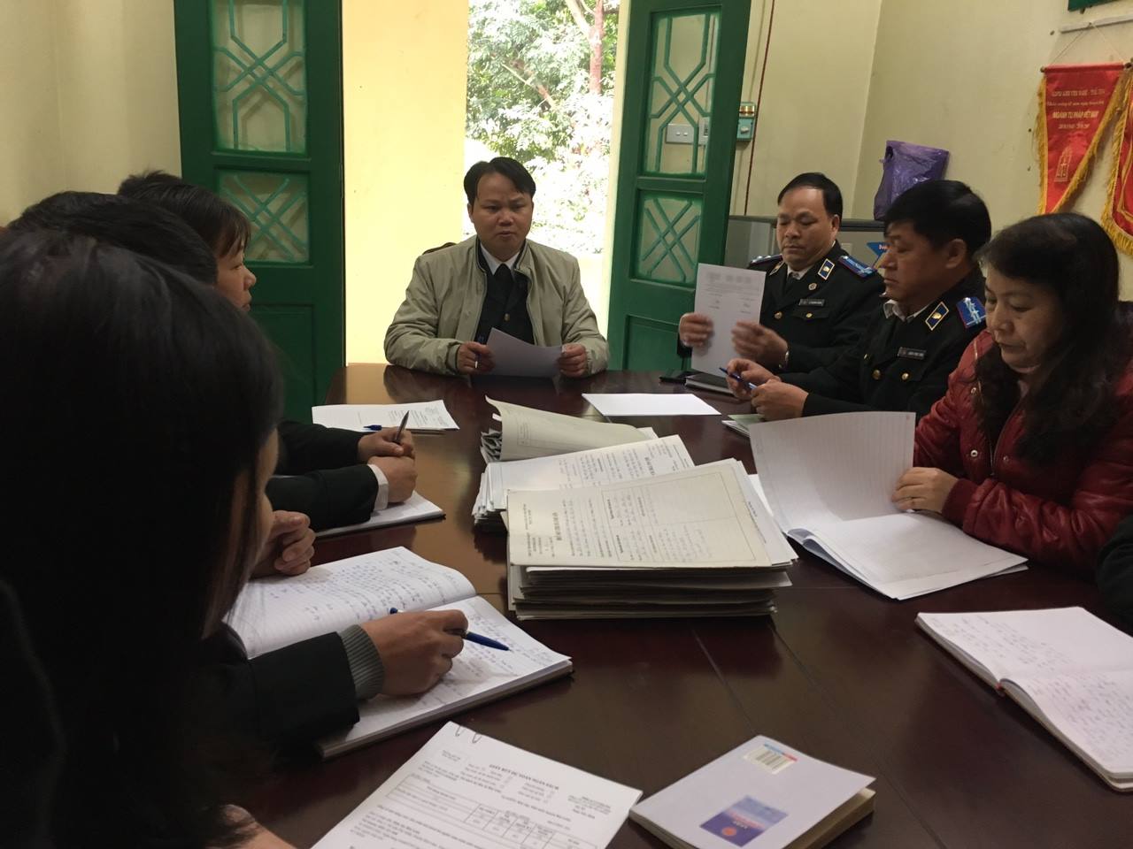 Kiểm tra công tác THADS 3 tháng đầu năm 2018 tại Chi cục THADS huyện Bảo Lâm