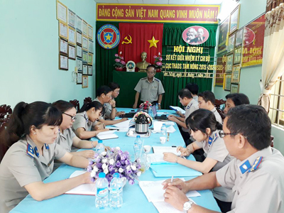 Kiểm tra công tác năm 2018 tại Chi cục Thi hành án dân sự huyện Tam Nông