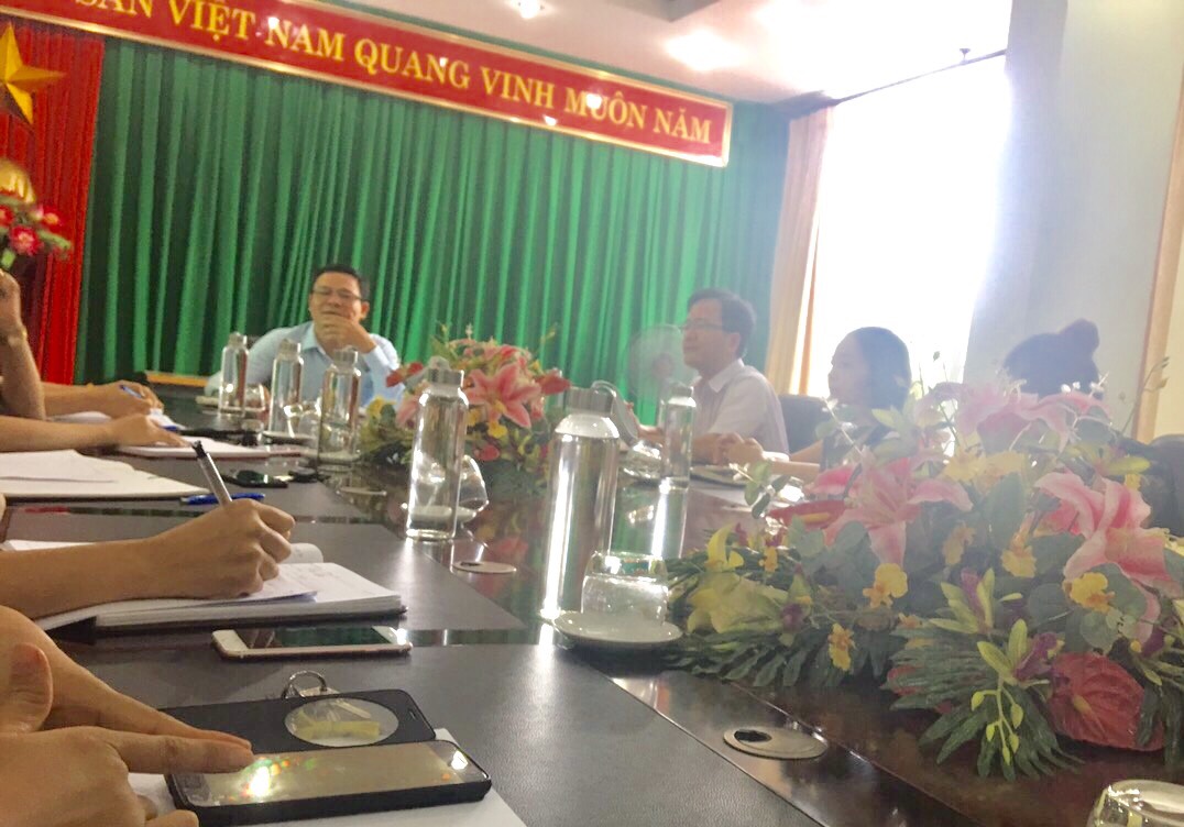 Cục trưởng Nguyễn Văn Tuấn  việc với Văn phòng Cục THADS tỉnh Hải Dương.