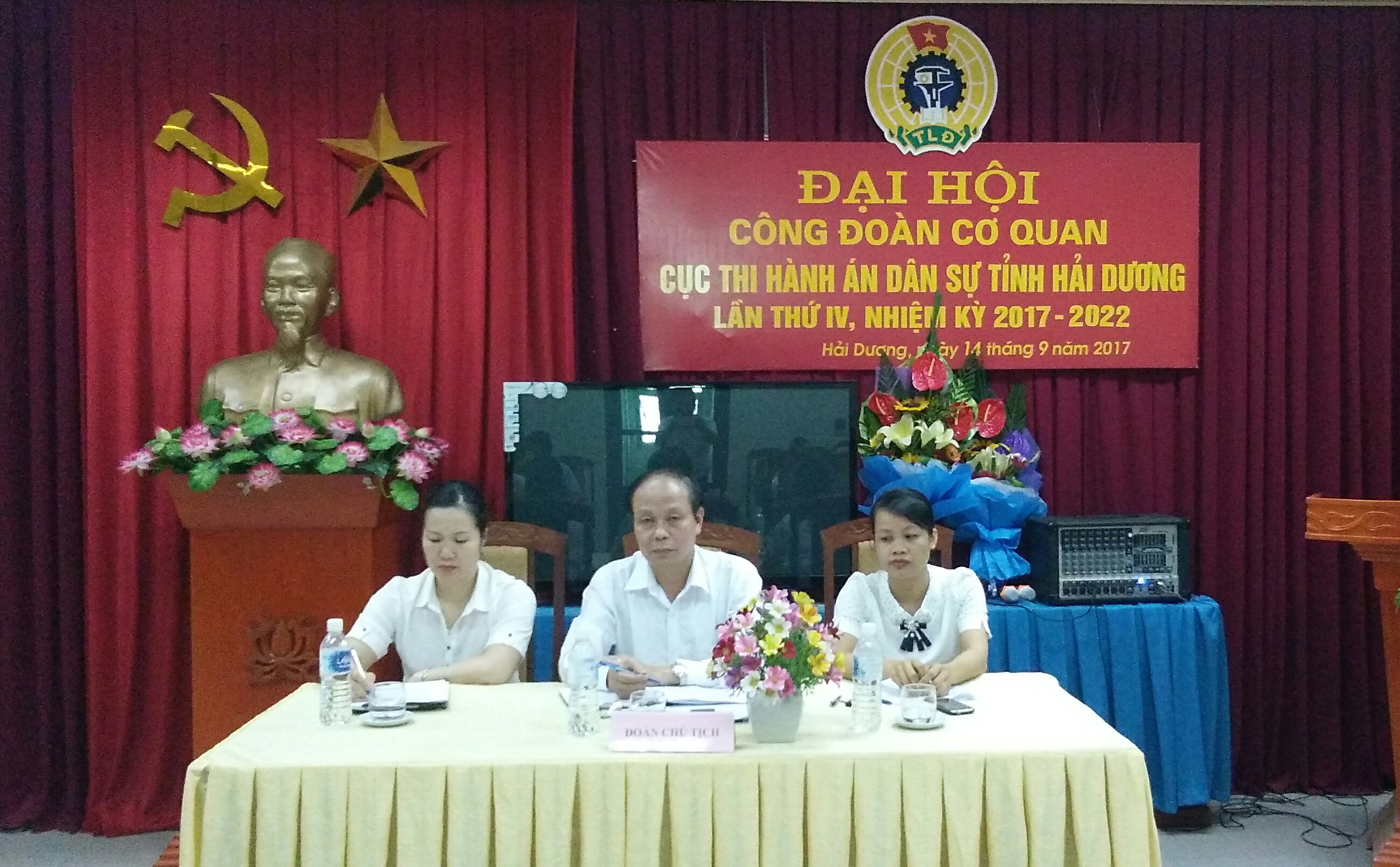 Công đoàn Bộ phận cơ quan Cục Thi hành án dân sự tỉnh Hải Dương tổ chức Đại hội  Lần thứ IV, nhiệm kỳ 2017 - 2022