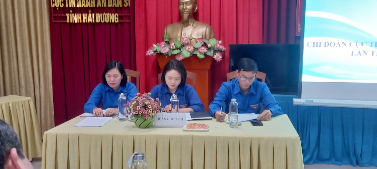 Chi đoàn Cục THADS tỉnh Hải Dương tổ chức Đại hội Chi lần thứ VI, nhiệm kỳ 2022-2024