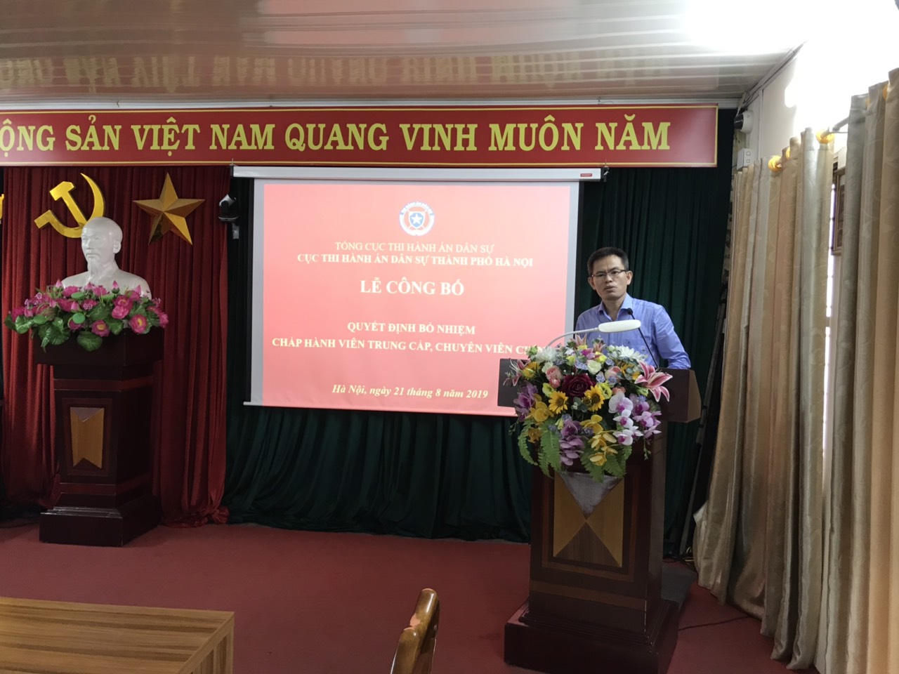 Cục Thi hành án dân sự thành phố Hà Nội tổ chức Lễ công bố Quyết định bổ nhiệm Chấp hành viên trung cấp, Chuyên viên chính năm 2019