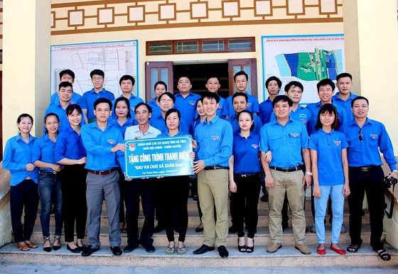 Tuổi trẻ Cục THADS Hà Tĩnh đồng hành cùng với Đoàn Khối Nội chính - Chính quyền ra quân tình nguyện Hè năm 2017
