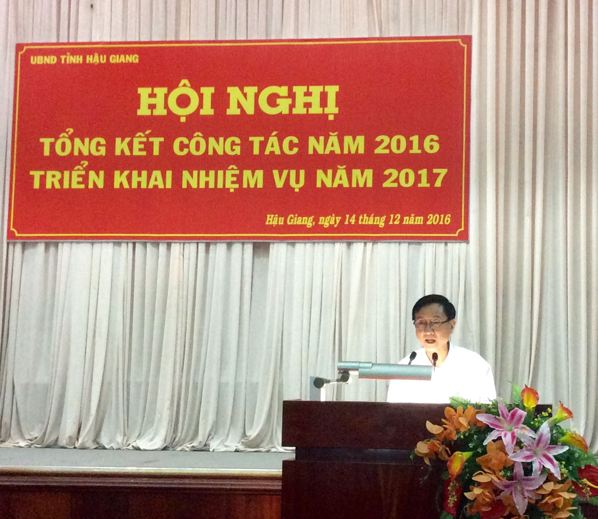 Hội nghị tổng kết công tác năm 2016, triển khai nhiệm vụ năm 2017 của Ban chỉ đạo Thi hành án dân sự  tỉnh Hậu Giang