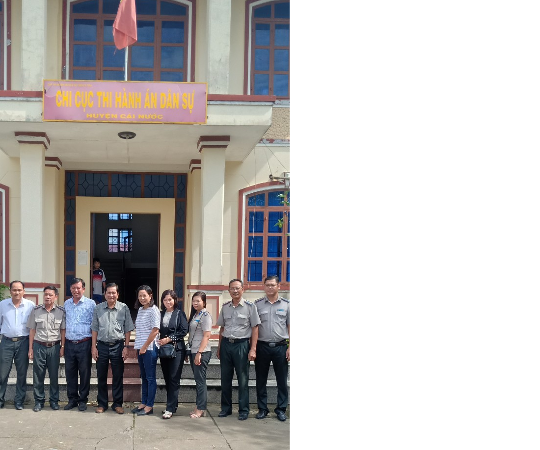 Cục THADS tỉnh Kiên Giang thăm cán bộ, Chấp hành viên Chi cục THADS huyện Cái Nước, Cà Mau