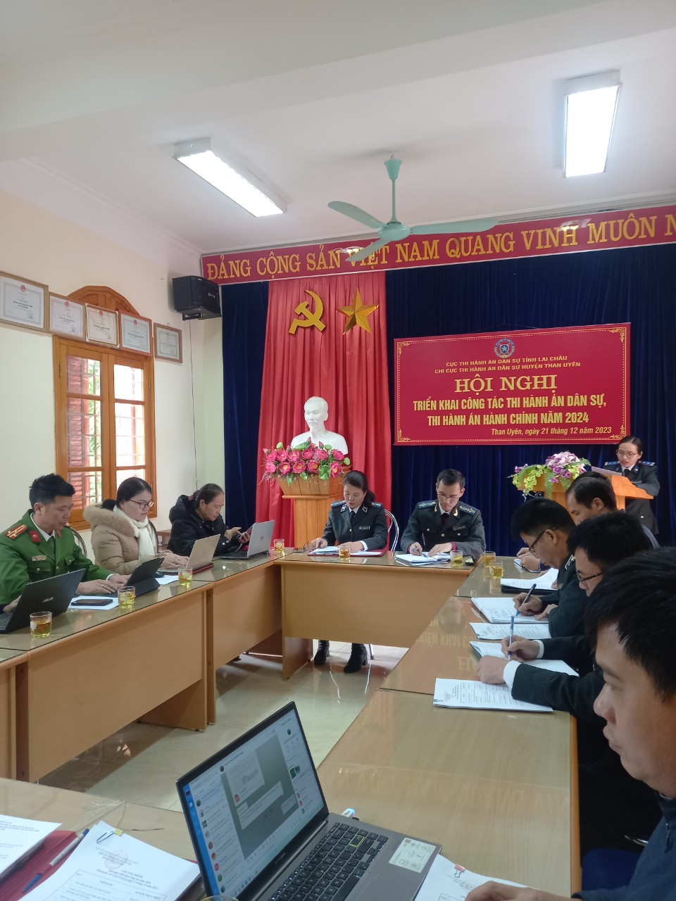 Chi cục THADS huyện Than Uyên tổ chức hội nghị triển khai công tác năm 2024