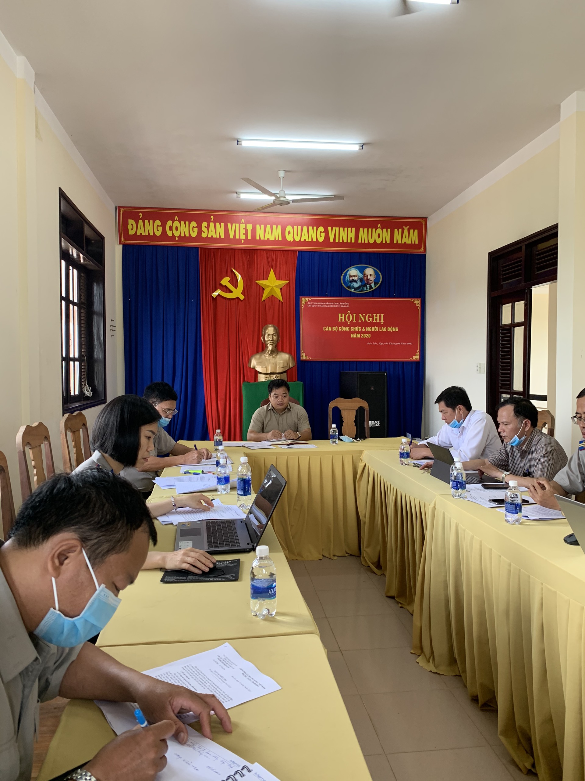 Kiểm tra công tác thi hành án dân sự, theo dõi thi hành án hành chính tại Chi cục THADS thành phố Bảo Lộc, tỉnh Lâm Đồng.