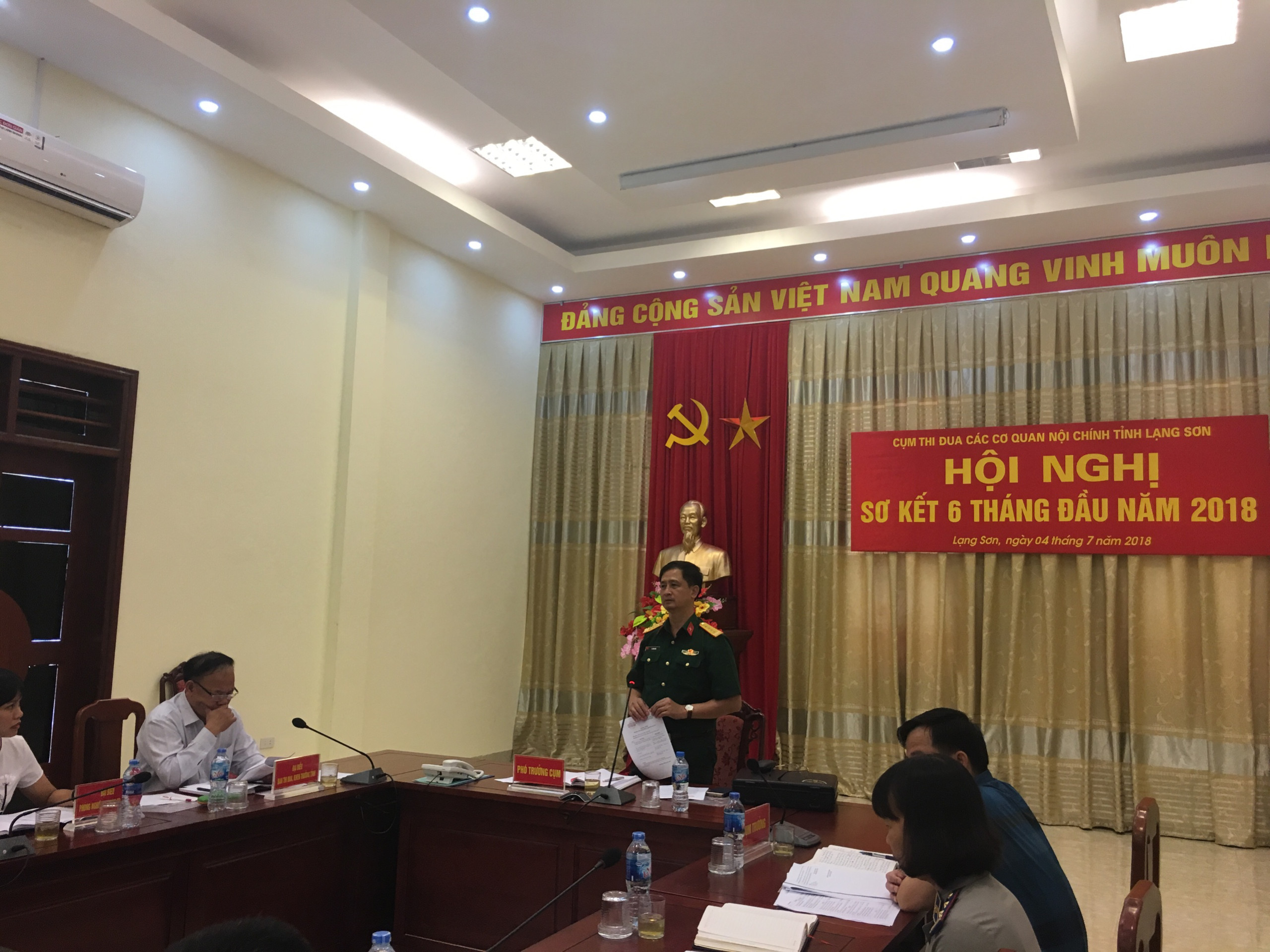 Cụm thi đua các Cơ quan Nội chính tỉnh Lạng Sơn tổ chức Hội nghị sơ kết 6 tháng đầu năm 2018 công tác Thi đua khen thưởng