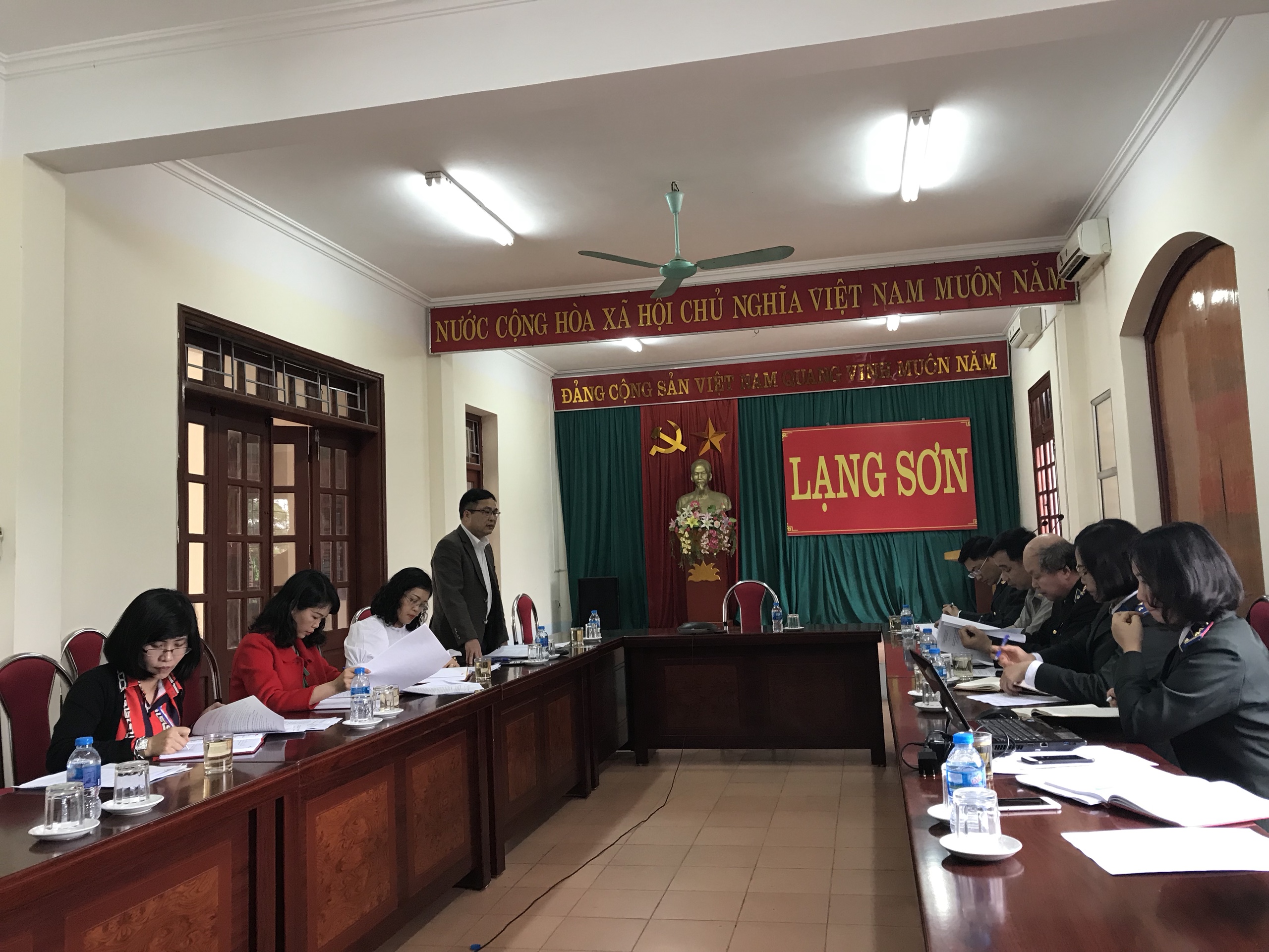Đoàn Giám sát chuyên đề Đảng ủy Khối các cơ quan tỉnh giám sát Chi bộ Cục Thi hành án dân sự (THADS) tỉnh Lạng Sơn