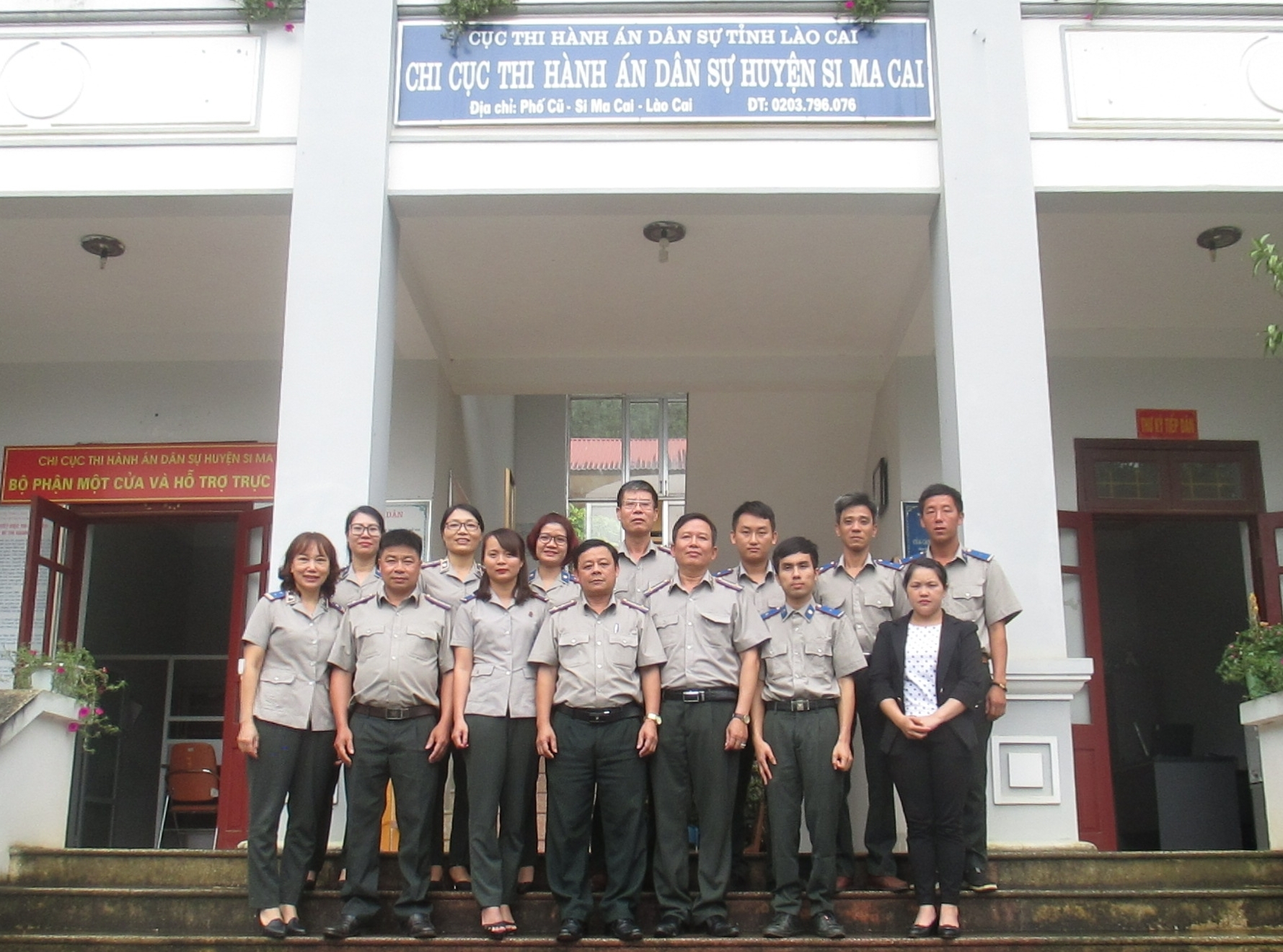 Đoàn công tác Cục Thi hành án dân sự tỉnh Lào Cai làm việc với Lãnh đạo huyện và Chi cục Thi hành án dân sự huyện Si Ma Cai