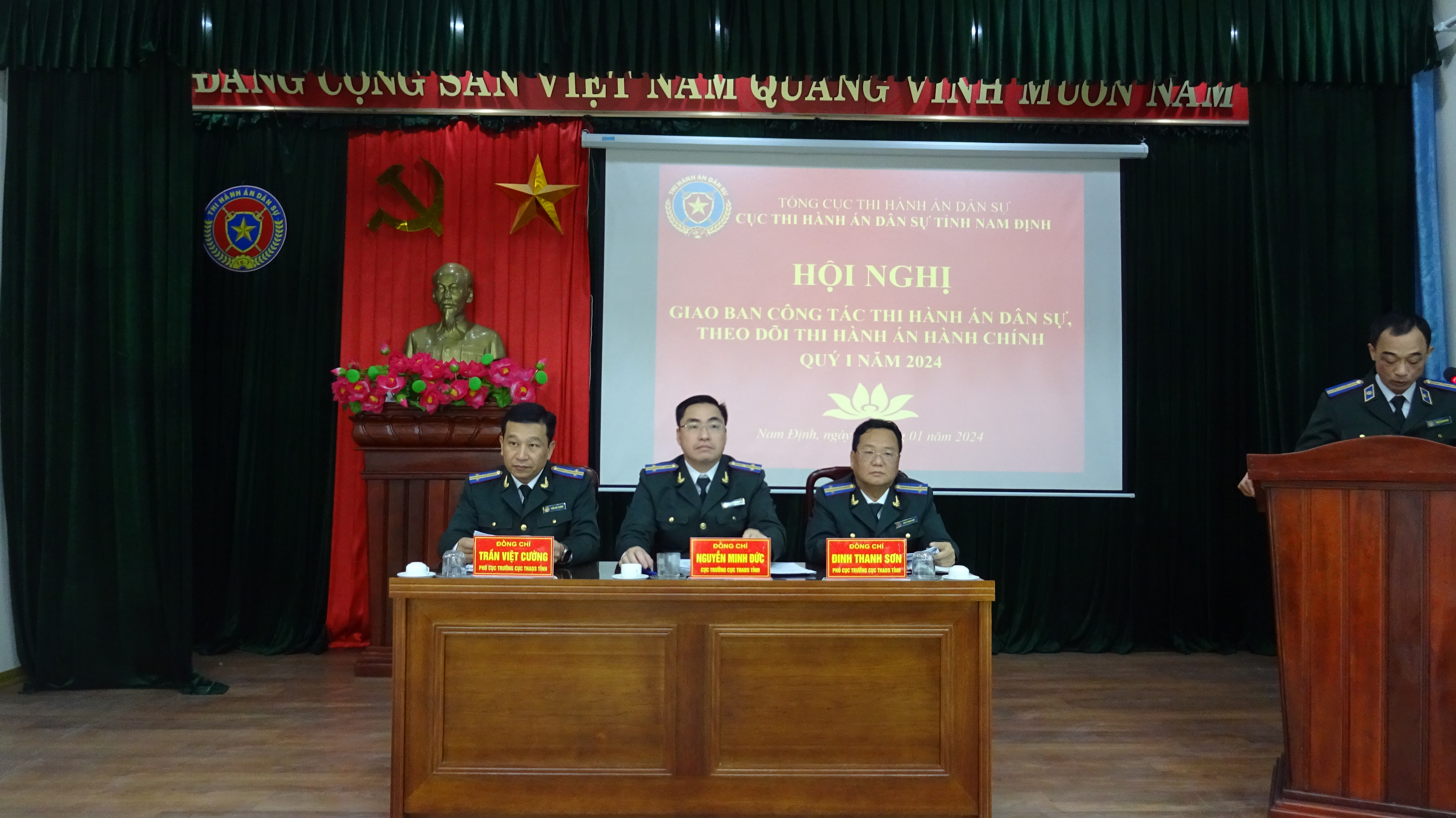 Nam Định tổ chức Hội nghị giao ban công tác THADS, theo dõi THAHC quý I năm 2024
