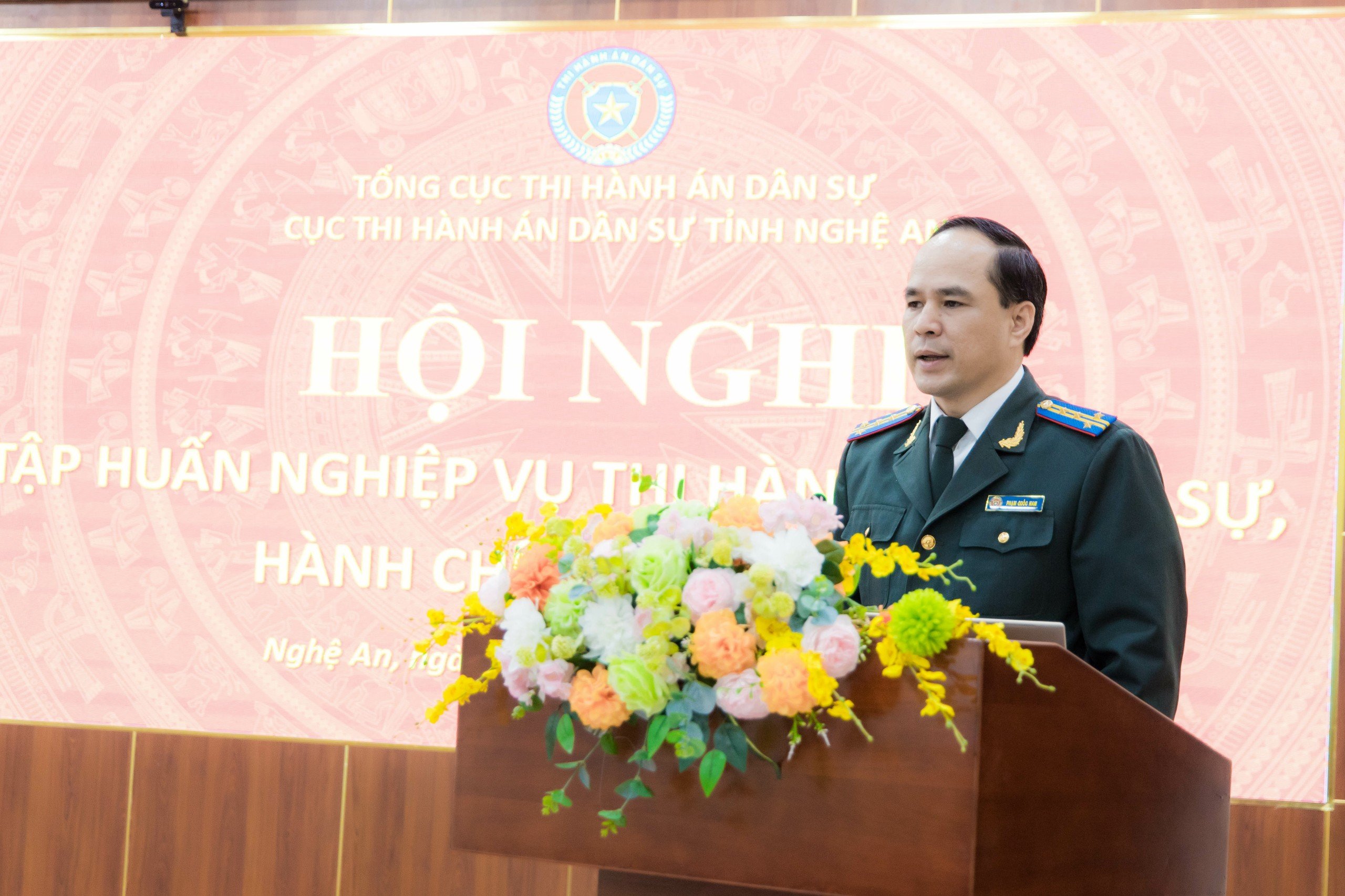 Cục Thi hành án dân sự tỉnh Nghệ An tổ chức Hội nghị tập huấn nghiệp vụ công tác Thi hành án dân sự, thi hành án hành chính năm 2023