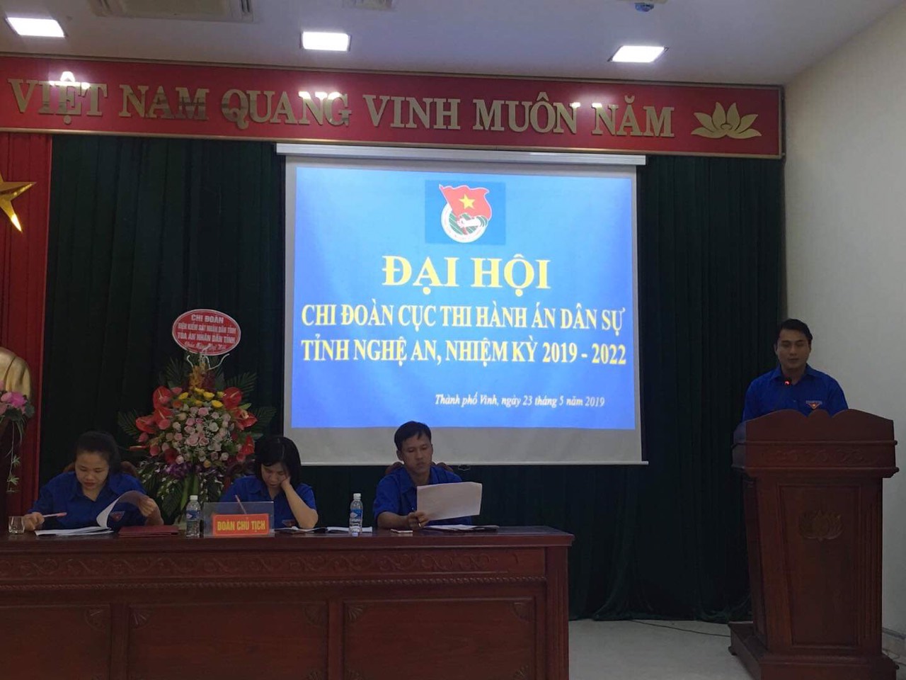 Chi đoàn Cục Thi hành án dân sự tỉnh Nghệ An tổ chức Đại hội Chi đoàn nhiệm kỳ 2019 - 2022
