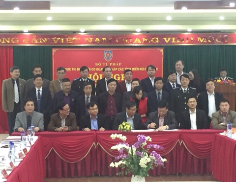 Cục thi hành án dân sự tỉnh Phú Thọ tham dự Hội nghị phát động phong trào và ký kết giao ước thi đua năm 2018 tại Thành Phố Sơn La, tỉnh Sơn La