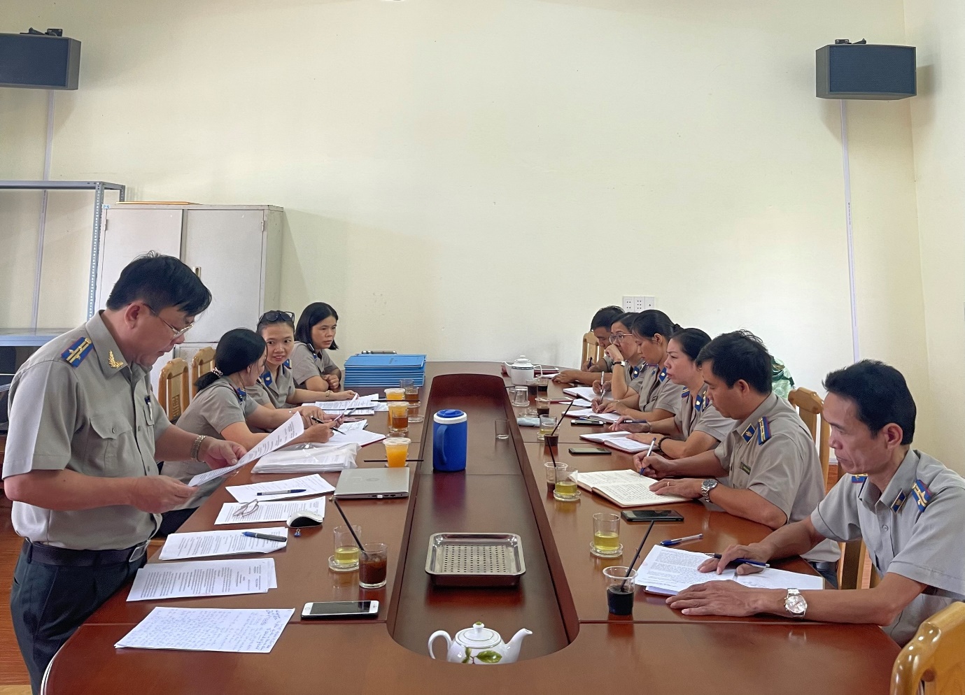 Kiểm tra toàn diện các mặt công tác tại Chi cục Thi hành án  dân sự huyện Quảng Ninh
