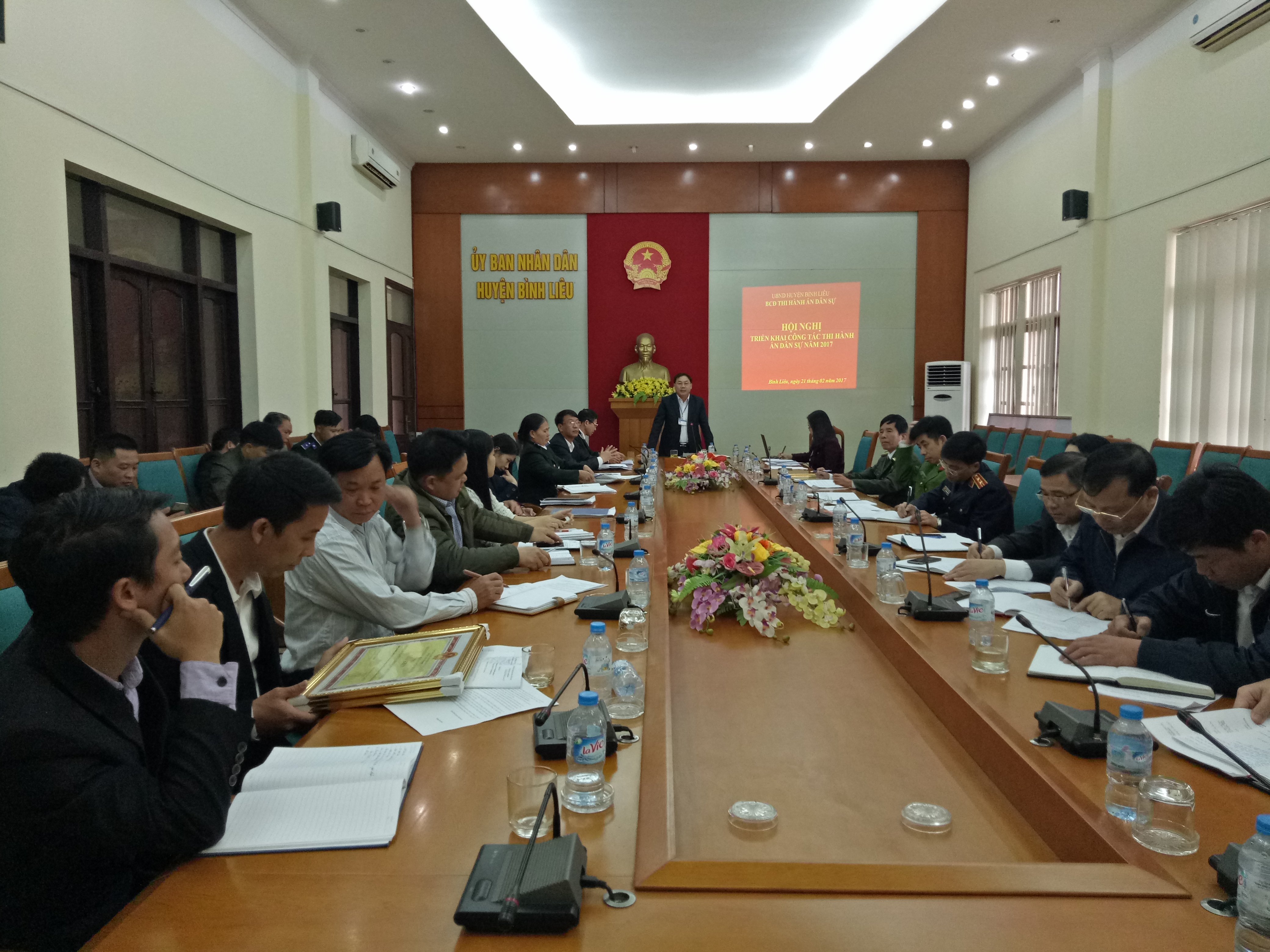 Ban chỉ đạo Thi hành án dân sự huyện Bình Liêu tổ chức Hội nghị triển khai công tác Thi hành án dân sự năm 2017