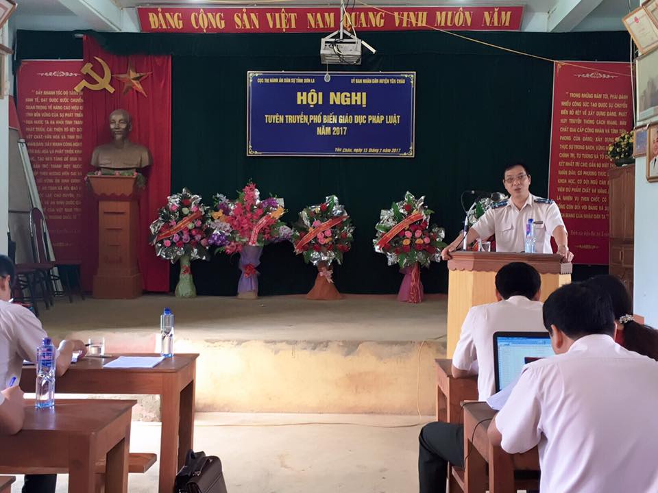 Cục Thi hành án dân sự tỉnh Sơn La tuyên truyền phổ biến giáo dục pháp luật tại xã Yên Sơn, huyện Yên Châu, tỉnh Sơn La