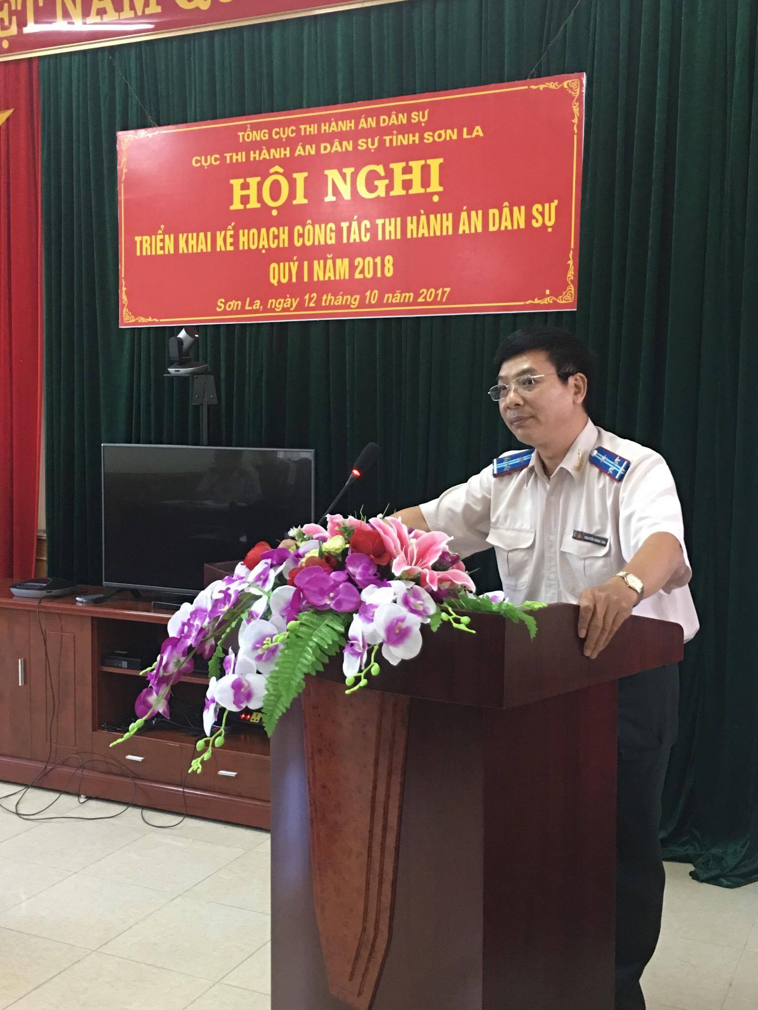 Cục Thi hành án dân sự tỉnh Sơn La triển khai  nhiệm vụ công tác trọng tâm quý I/2018