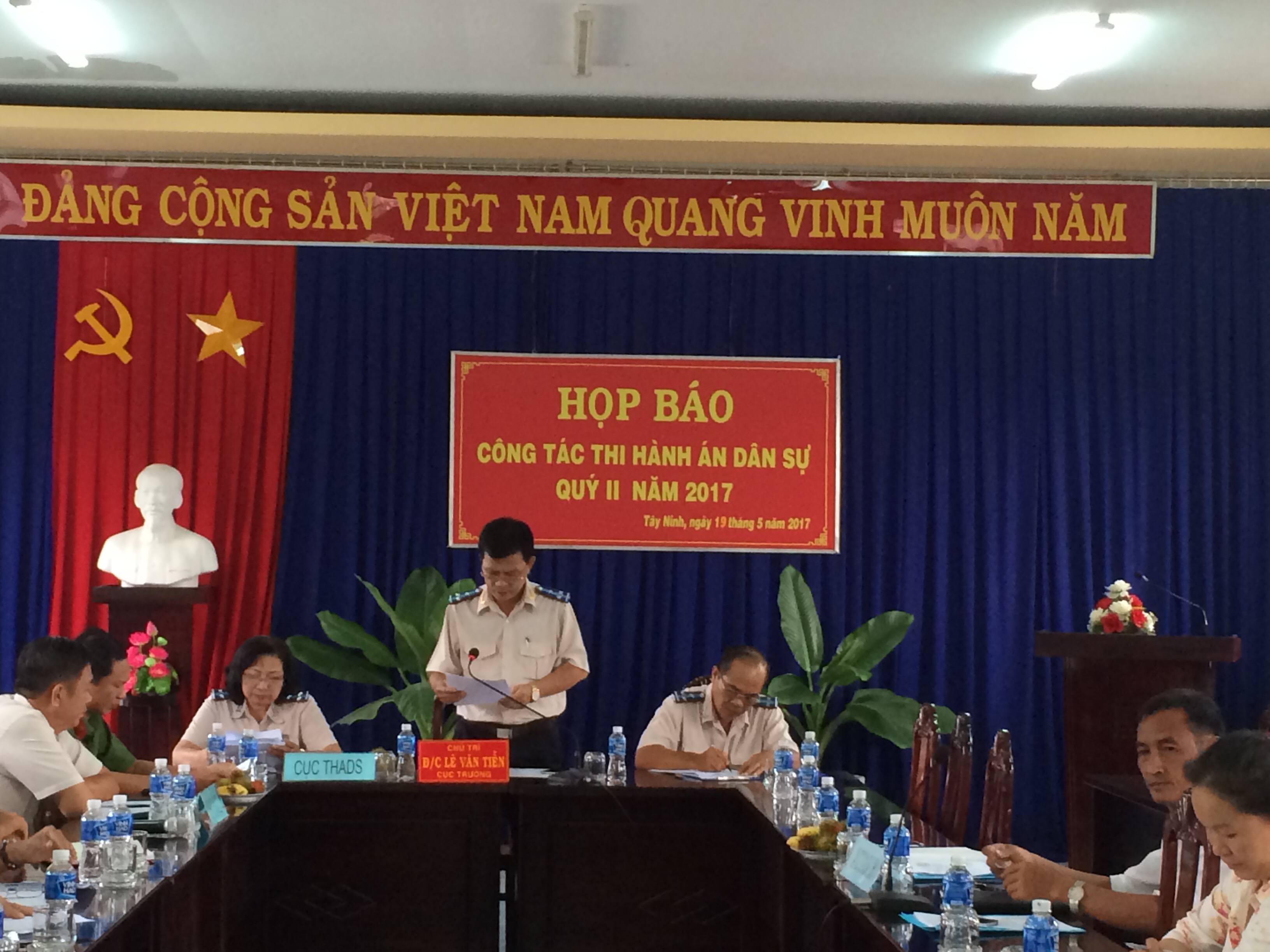 Cục Thi hành án dân sự tỉnh Tây Ninh tổ chức họp báo định kỳ Quý II/2017