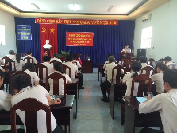 Cục THADS tỉnh Tây Ninh tổ chức Đại hội Công đoàn cơ sở nhiệm kỳ 2017 – 2022