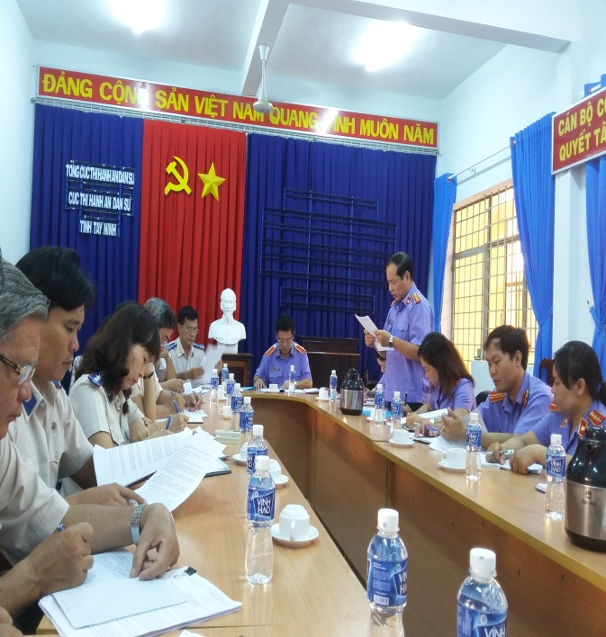 Viện kiểm sát tối cao phúc tra việc thực hiện kết luận kiểm sát tại Cục Thi hành án dân sự tỉnh Tây Ninh
