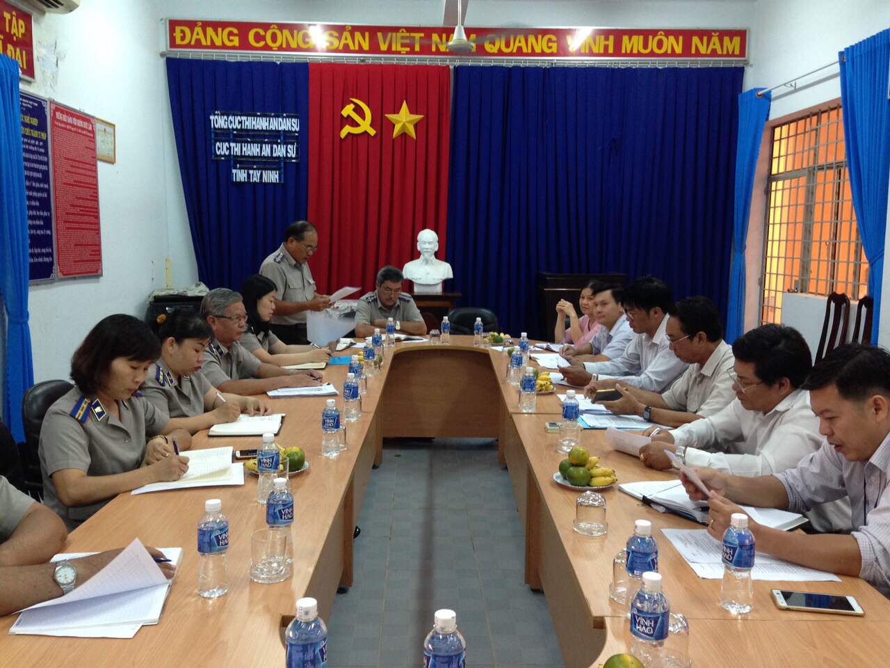 Ban Dân vận Tỉnh ủy khảo sát việc triển khai, thực hiện công tác dân vận tại Cục Thi hành án dân sự tỉnh Tây Ninh năm 2018