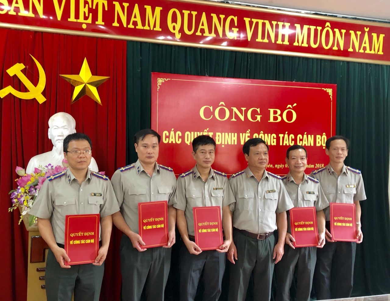 Cục THADS tỉnh Thái Nguyên Công bố các quyết định về công tác cán bộ