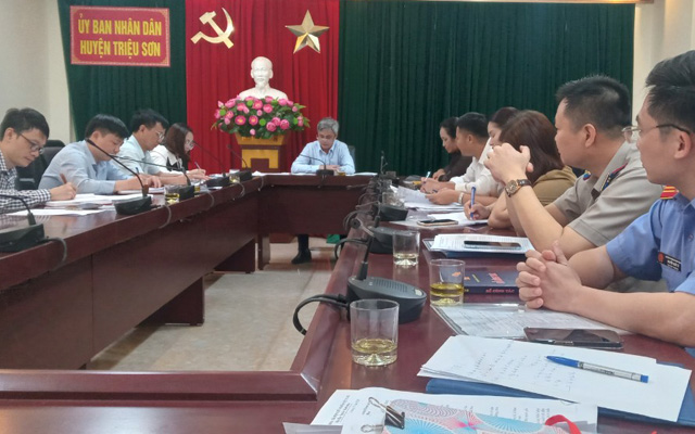 THADS Triệu Sơn: Ban Chỉ đạo THADS huyện tổ chức Hội nghị giải quyết vụ việc vướng mắc, khó khăn, phức tạp