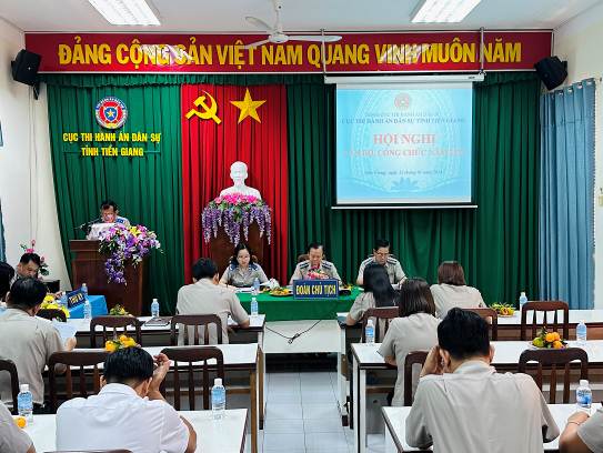 Cục Thi hành án dân sự tỉnh Tiền Giang tổ chức Hội nghị cán bộ, công chức năm 2024