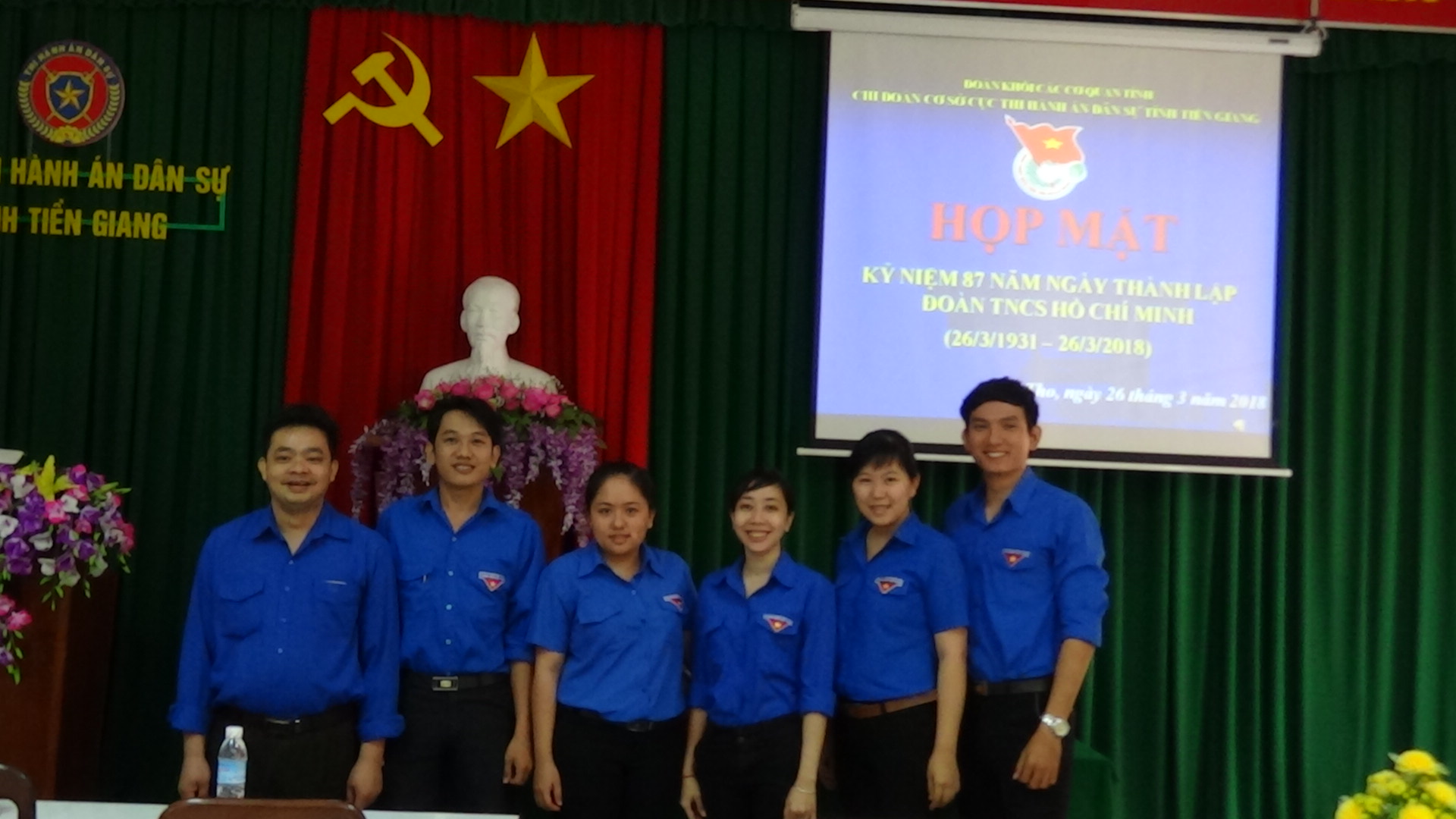 Chi đoàn Cục Thi hành án dân sự tỉnh Tiền Giang tổ chức họp mặt kỷ niệm 87 năm ngày thành lập Đoàn TNCS Hồ Chí Minh (26/3/1931-26/3/2018)