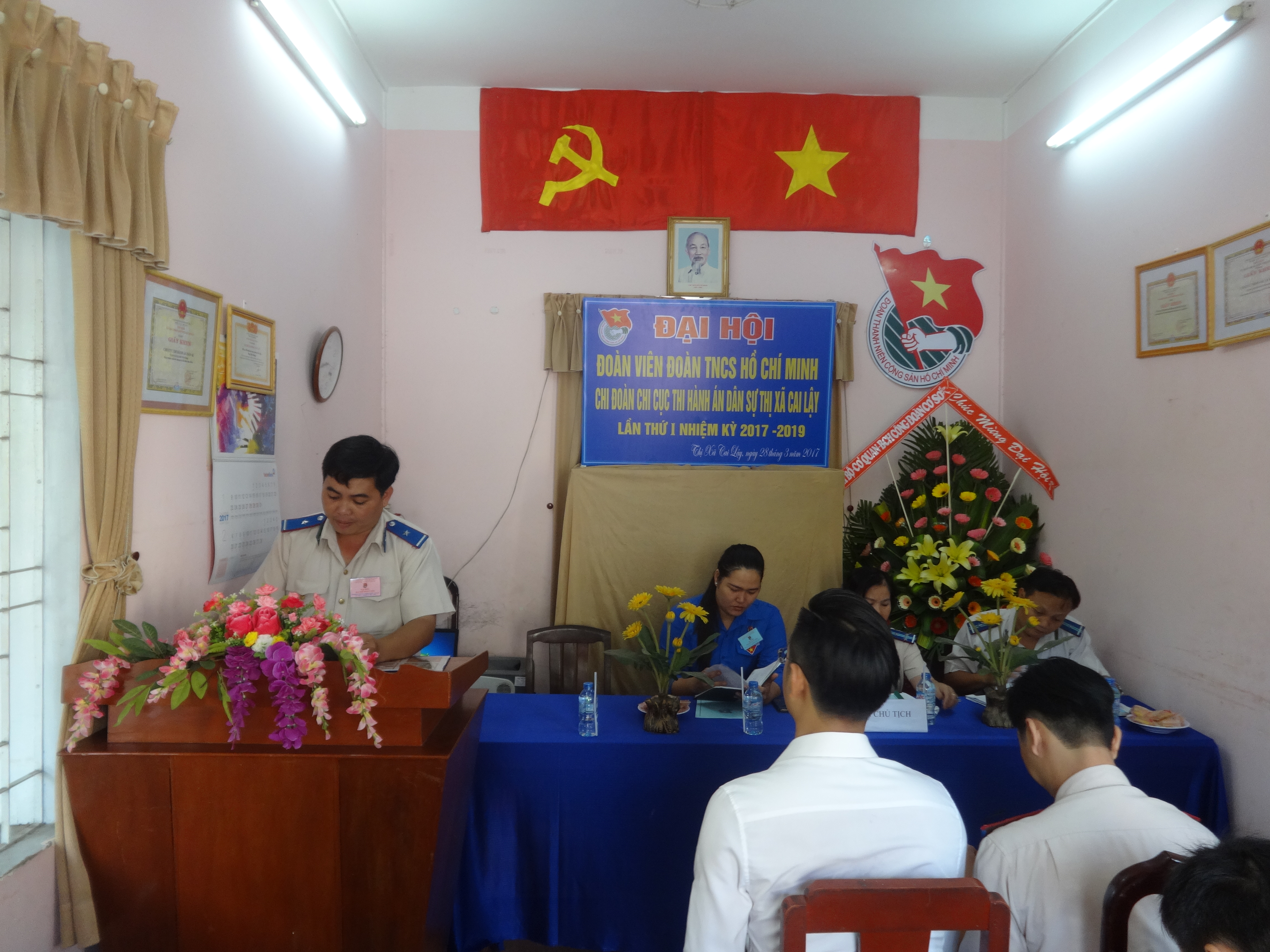 Chi đoàn TNCS Hồ Chí Minh Chi cục Thi hành án dân sự thị xã Cai Lậy tổ chức Đại hội Đoàn viên lần thứ I (Nhiệm kỳ 2017-2019)