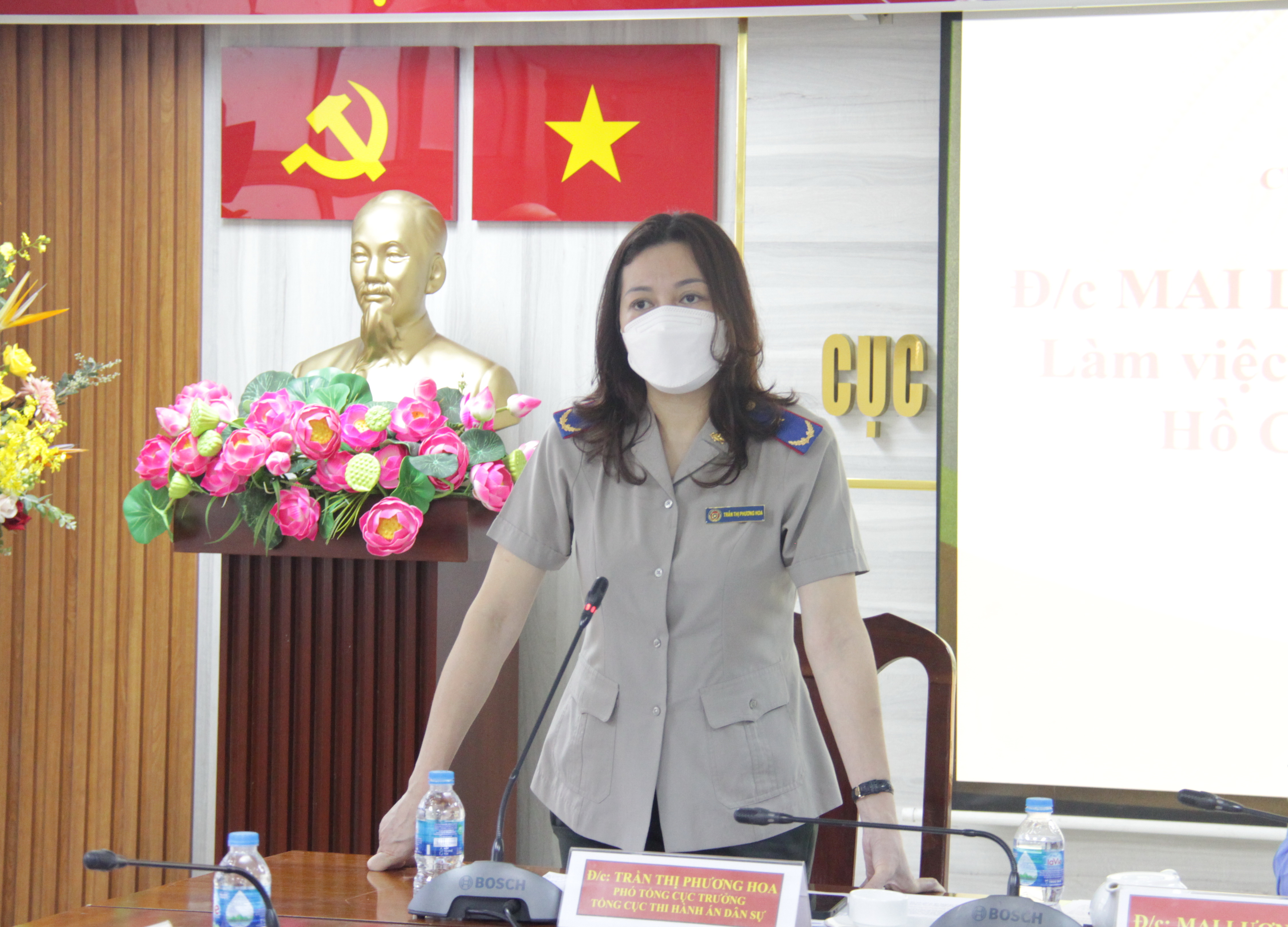 Phó Tổng cục trưởng Tổng cục THADS Trần Thị Phương Hoa làm việc tại TP.HCM