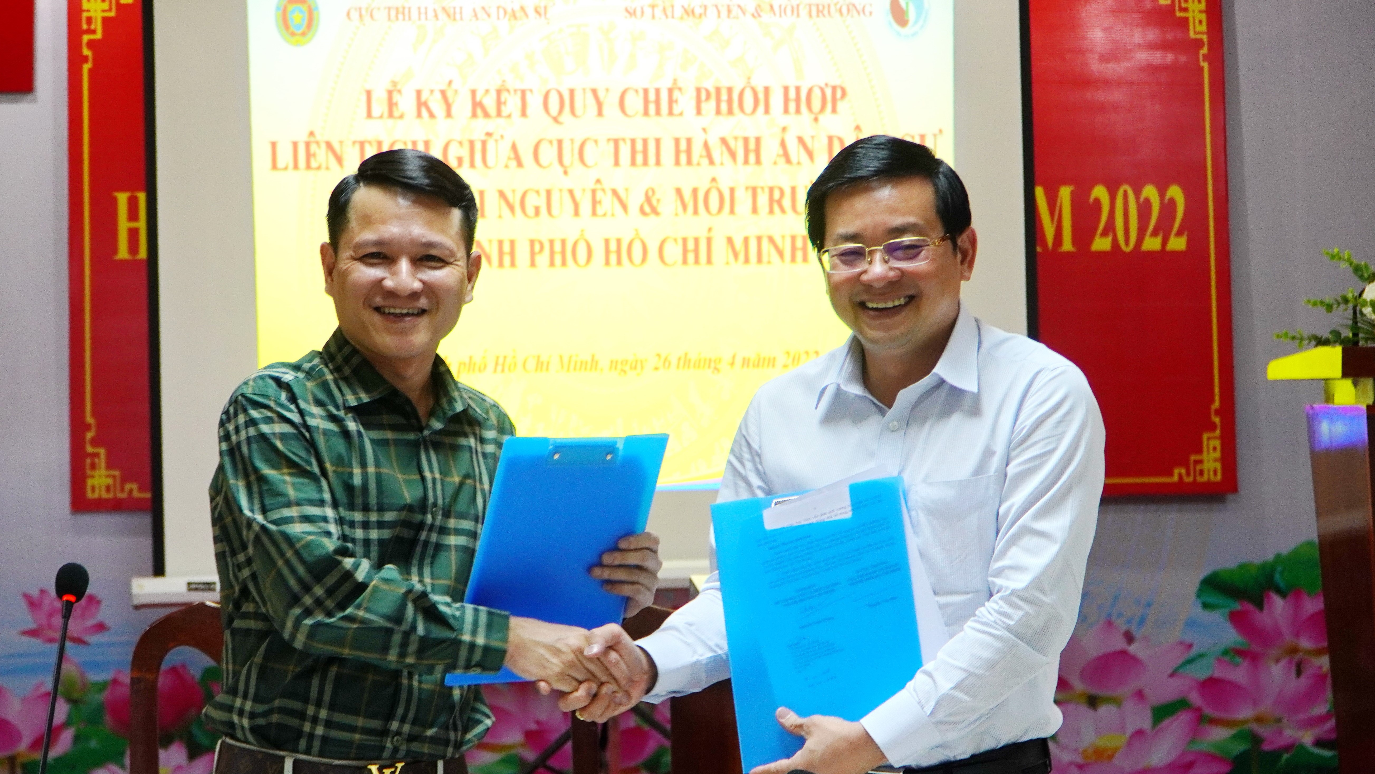 Cục Thi hành án dân sự, Sở Tài nguyên &Môi trường Thành phố Hồ Chí Minh ký kết Quy chế phối hợp