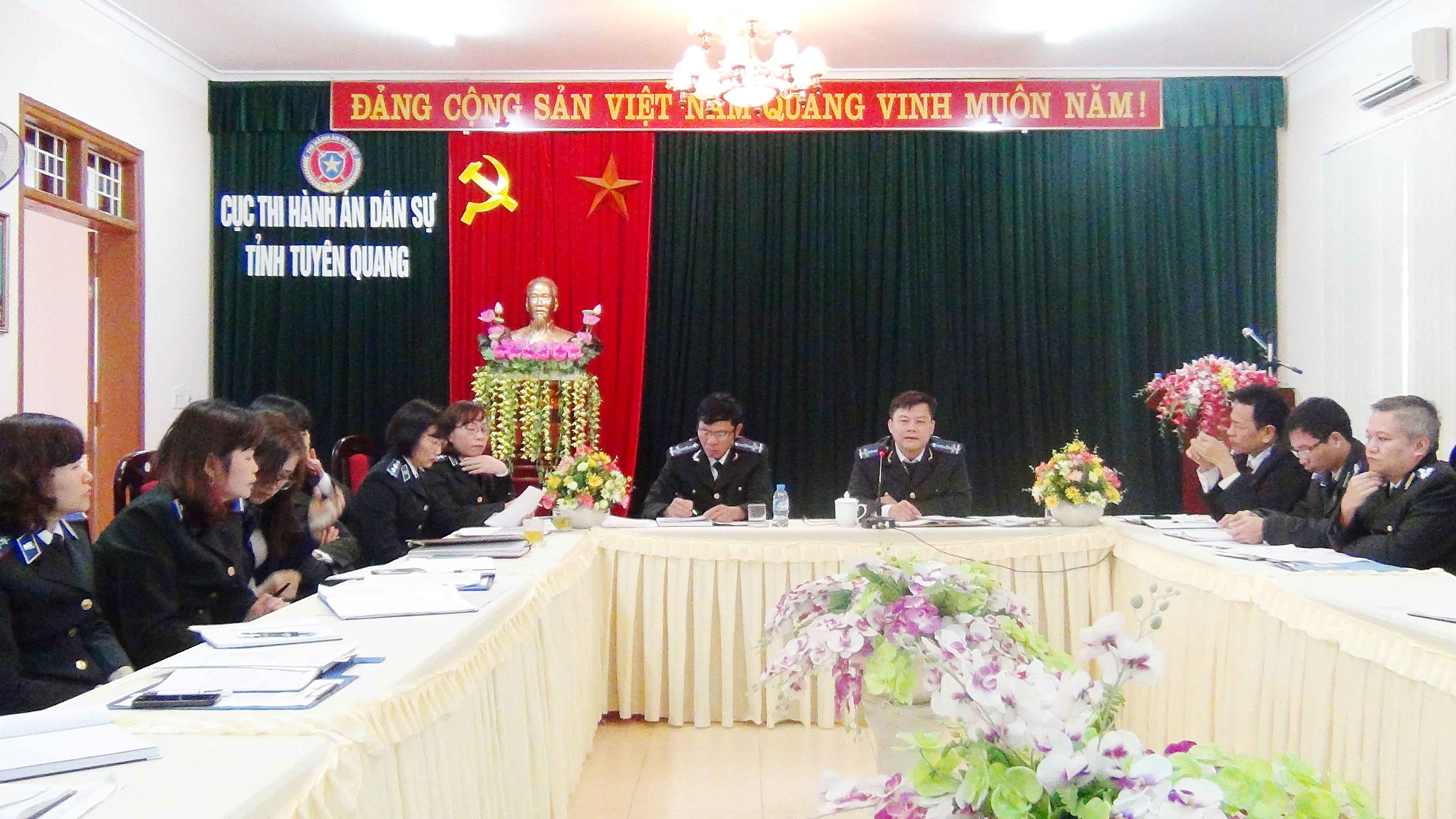 Thi hành án dân sự tỉnh Tuyên Quang đẩy mạnh ứng dụng công nghệ thông tin trong chỉ đạo, điều hành và hoạt động thi hành án.