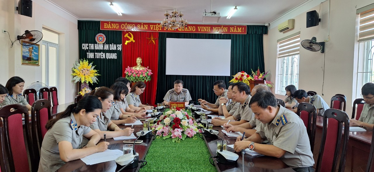 Chi bộ Cục Thi hành án dân sự tỉnh Tuyên Quang sinh hoạt chuyên đề quý IV năm 2023