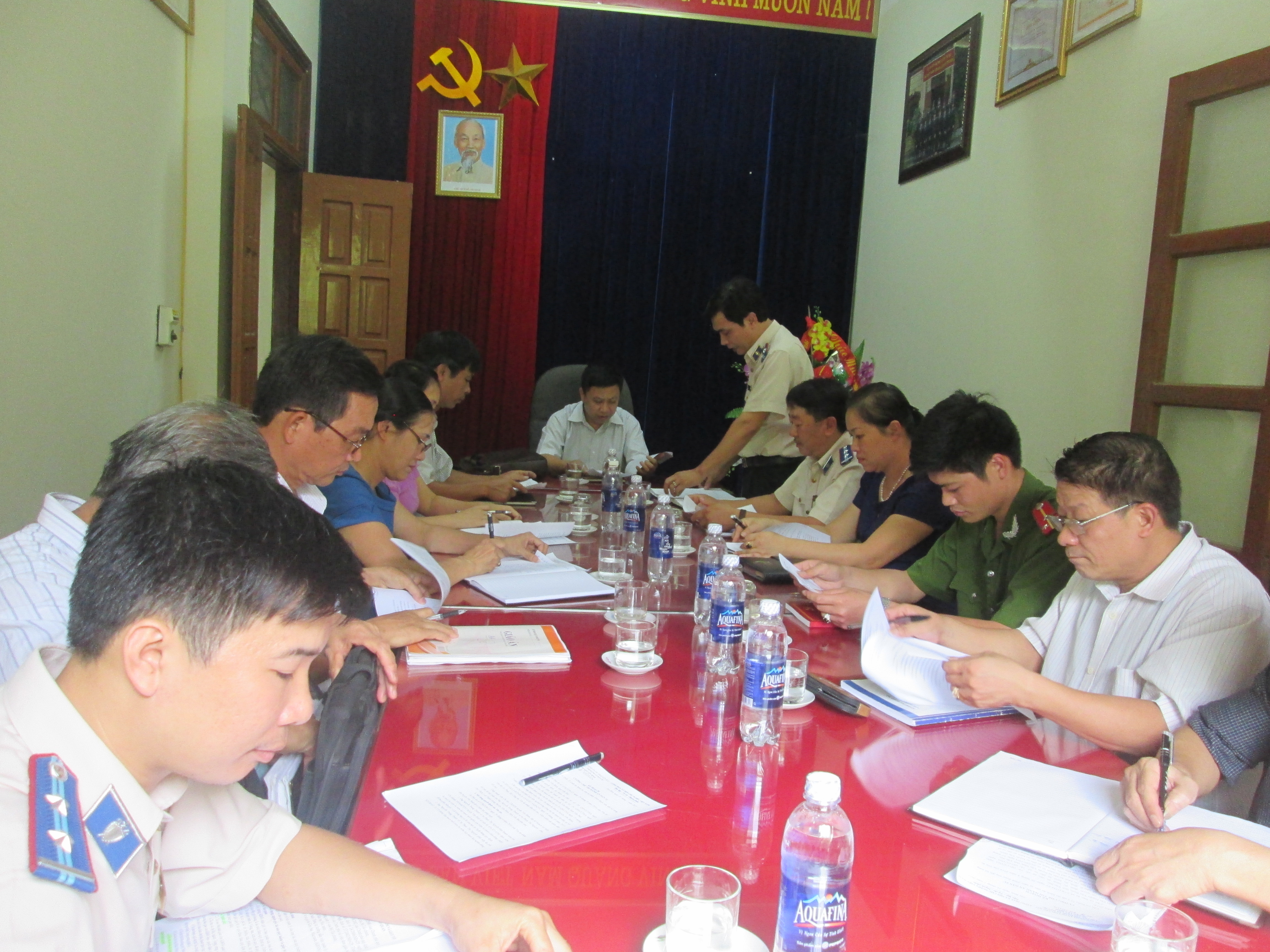 Ban Chỉ đạo Thi hành án dân sự huyện Yên Bình tổ chức cuộc họp bàn kế hoạch cưỡng chế thi hành án dân sự.