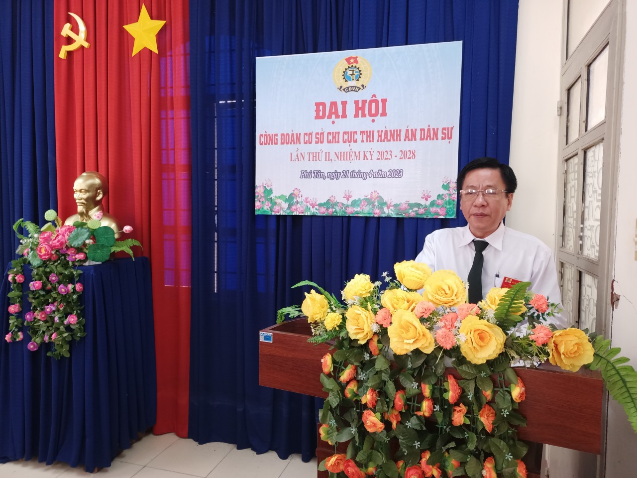 Chi cục Thi hành án dân sự huyện Phú Tân tổ chức thành công Đại hội Công đoàn cơ sở