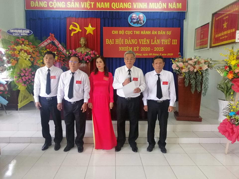 Chi bộ Cục Thi hành án dân sự tỉnh An Giang tổ chức Đại hội đảng viên lần thứ III, nhiệm kỳ 2020-2025