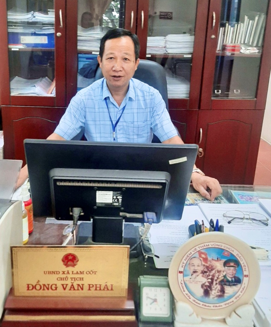 Đồng chí Đồng Văn Phái - chủ tịch UBND xã Lam Cốt, trách nhiệm trong phối hợp giải quyết thi hành án dân sự