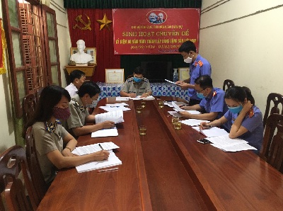Viện Kiểm sát nhân dân huyện Lục Nam công bố Quyết định trực tiếp kiểm sát hoạt động thi hành án dân sự