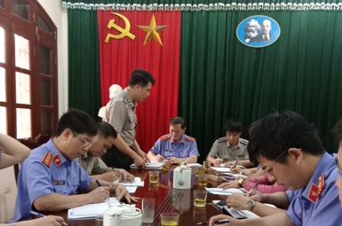 Viện kiểm sát nhân dân tỉnh Bắc Giang tiến hành trực tiếp kiểm sát công tác thi hành án dân sự tại Chi cục Thi hành án dân sự huyện Yên Dũng