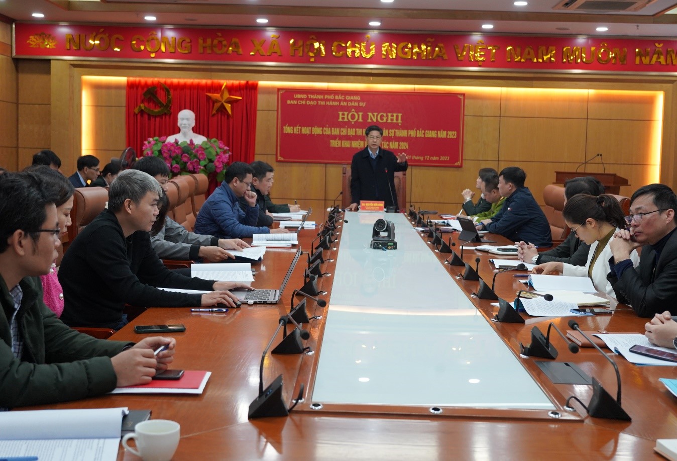 TP Bắc Giang tổ chức Hội nghị tổng kết công tác Ban Chỉ đạo Thi hành án dân sự năm 2023, triển khai nhiệm vụ công tác năm 2024