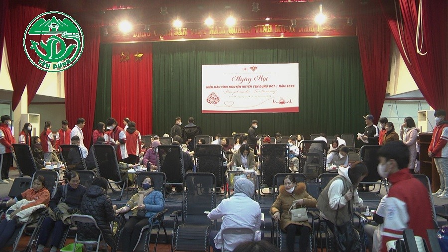 Yên Dũng: Chi cục THADS huyện Yên Dũng tích cực tham gia  Ngày hội hiến máu Đợt 1 năm 2024